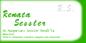 renata sessler business card